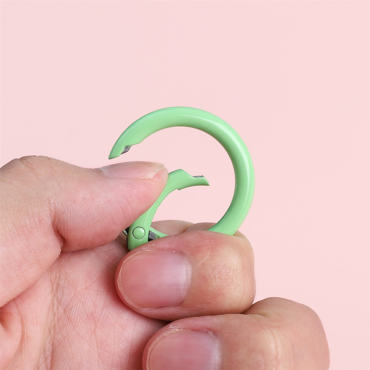 Alloy Spring Ring Clasps Keychain (Painted Finish, 30mm)