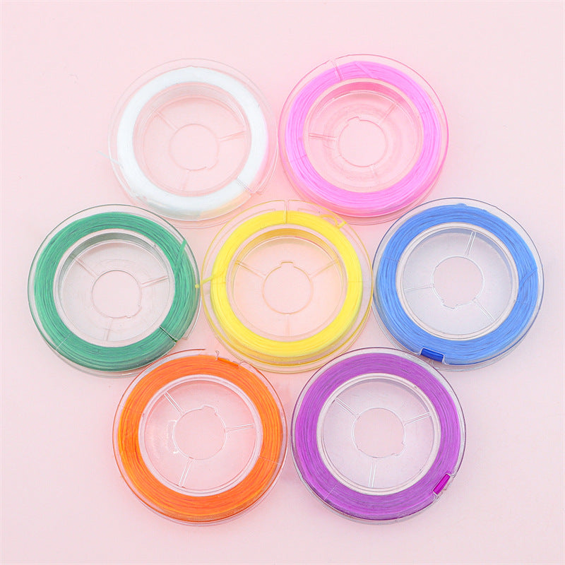 0.7mm Colorful Elastic Stretch Cord Beading Thread Bracelet Making Supplies