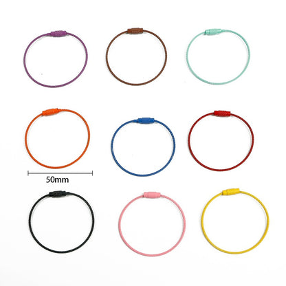 Candy Color DIY Keychain Jump Rings