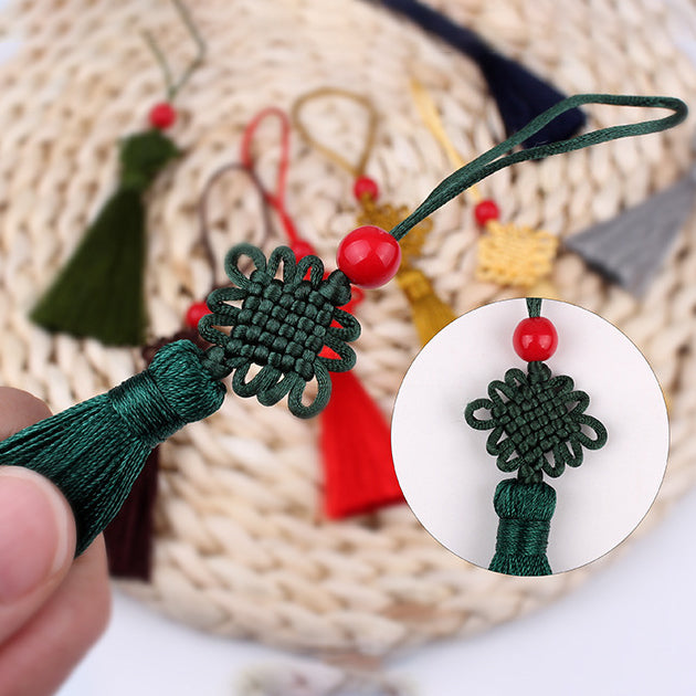 Mini Chinese Knot Tassel Set – Small Pendant Charms & Bookmark Tassels for DIY Crafts