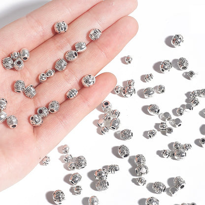 Irregular alloy spacer beads