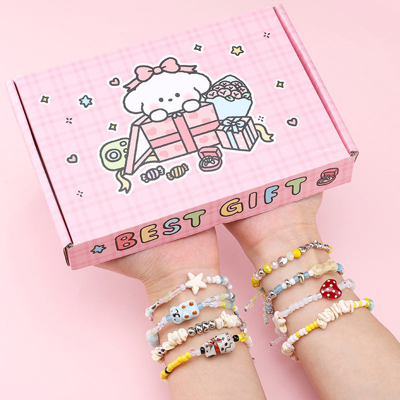 Cute Puppy Animal Bead Kit – DIY Jewelry Making Set for Kids, Bracelets, Necklaces & Crafts
