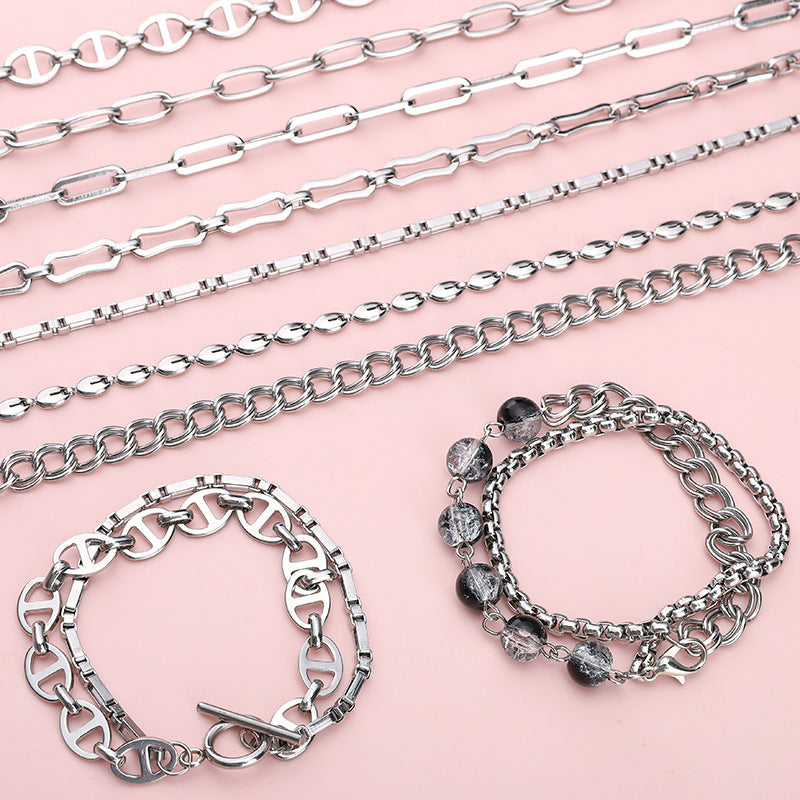 Butterfly Chain Extension Chain Stainless Steel Jewelry Chains