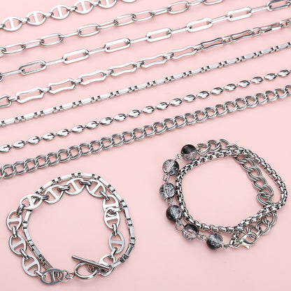 Butterfly Chain Extension Chain Stainless Steel Jewelry Chains