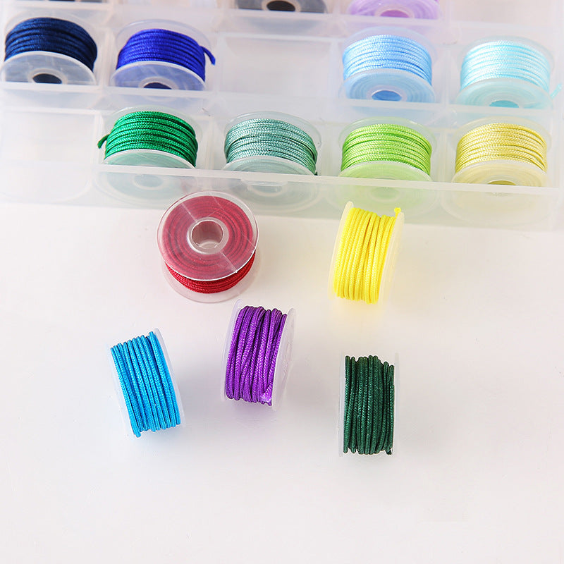 Jewelry Making Nylon Cord - Blue Series 10 Colors, 0.8mm