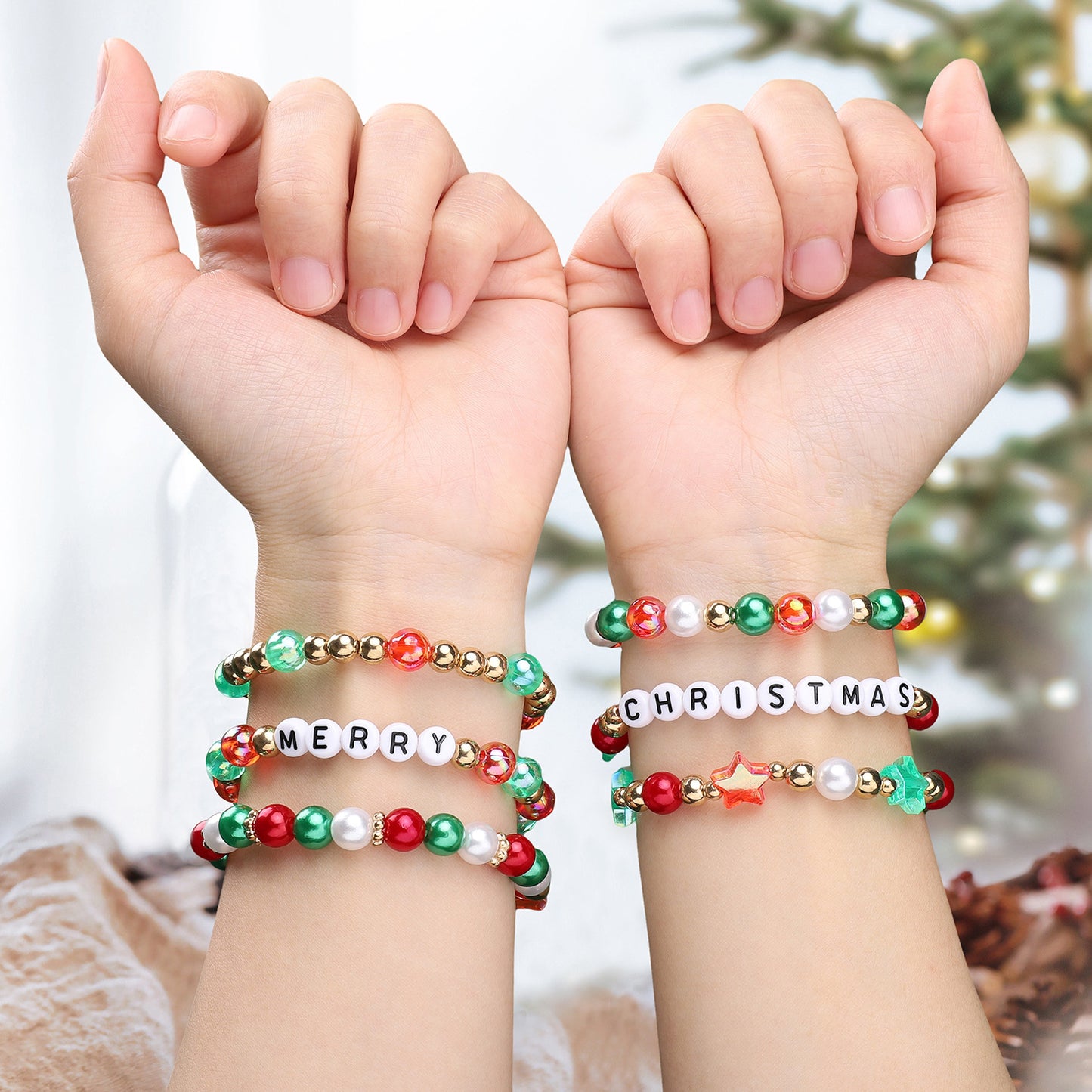 Cartoon Christmas Series Beaded Set DIY Jewelry Accessories
