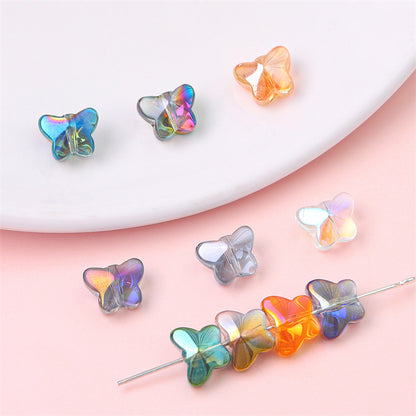 Glass Butterfly Crystal Beads Jewelry Making Accessories