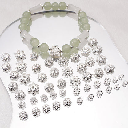 Alloy Receptacle Lotus Beaded Spacer Beads
