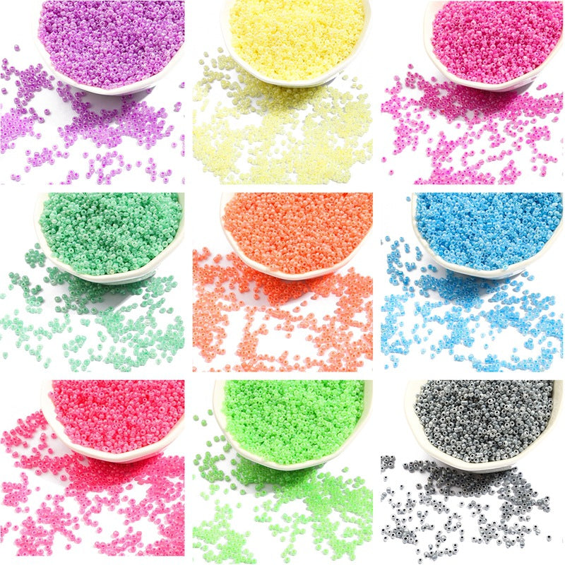 2 3mm Glass Cream Pony Beads Jewelry Wholesalers