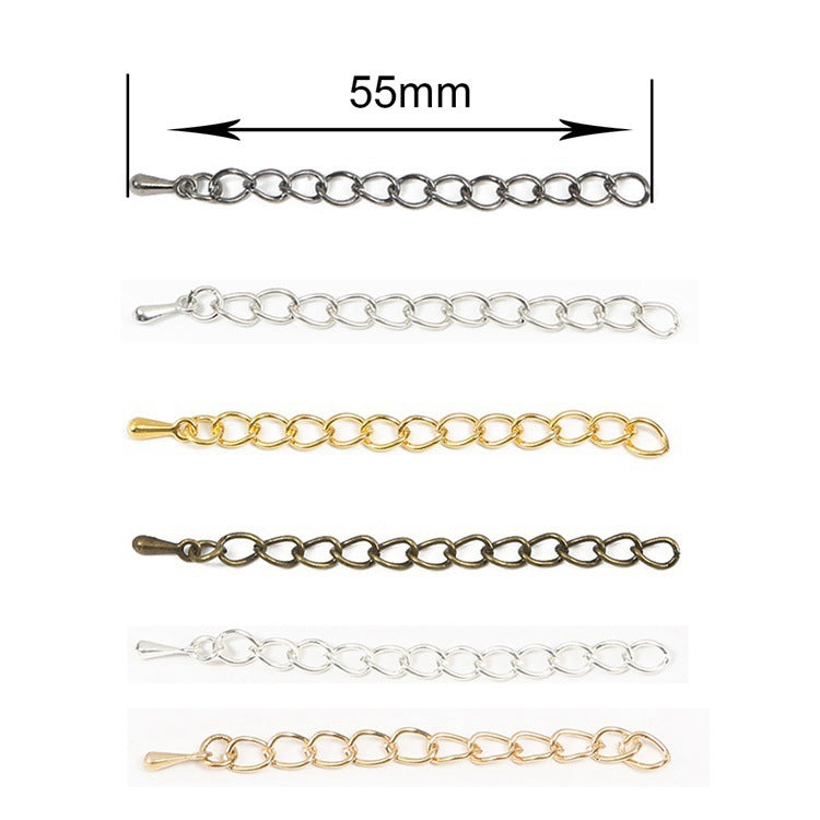 DIY Jewelry Accessories Necklace Bracelet Water Drop Extension Chain