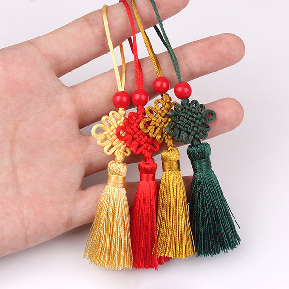 Mini Chinese Knot Tassel Set – Small Pendant Charms & Bookmark Tassels for DIY Crafts