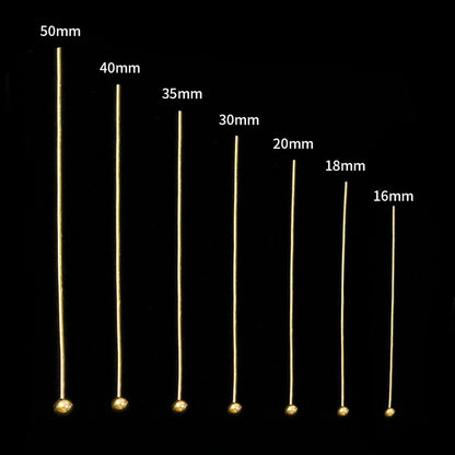 Copper Ball Head Pins - Jewelry Making Essentials