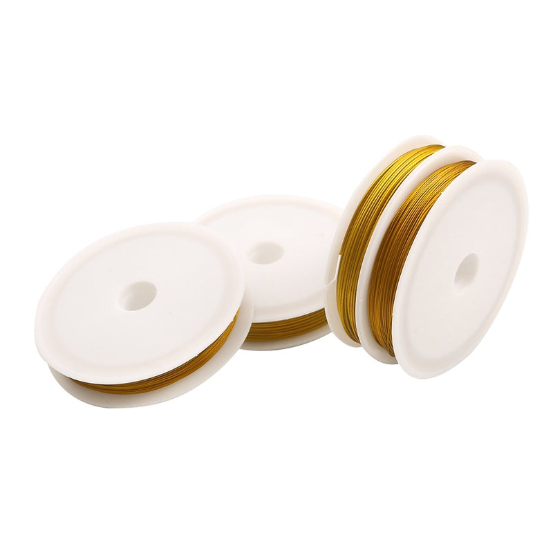 0.3-1mm Gold Natural Steel Wire For Jewelry Making