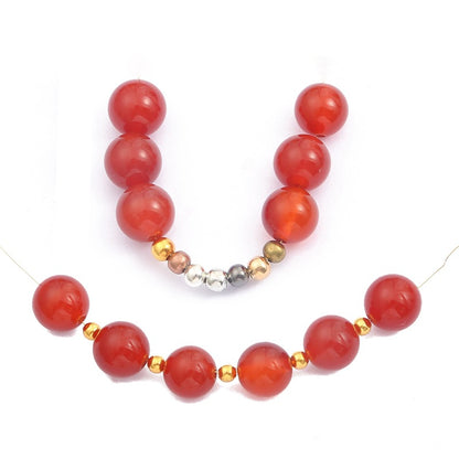 DIY Iron Round Spacer Beads Beading Jewelry Making