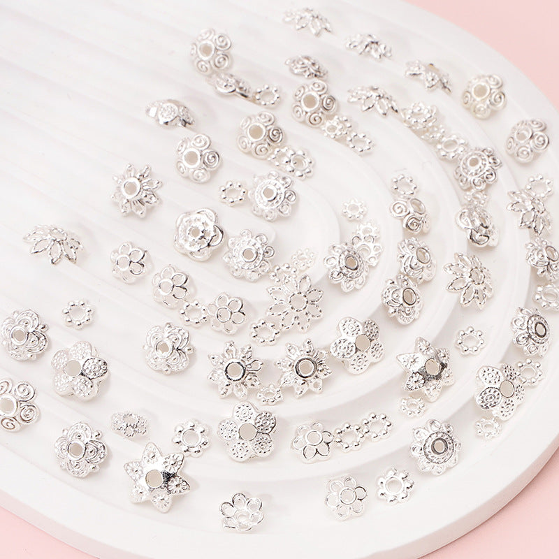 Alloy Receptacle Lotus Beaded Spacer Beads