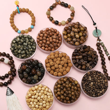 Retro Wooden Milky Bamboo Wooden Beads Bead Making Kit