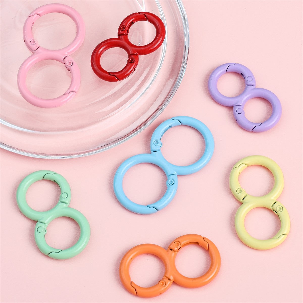 Figure-8 Keychain Rings (Multi-Size Options)
