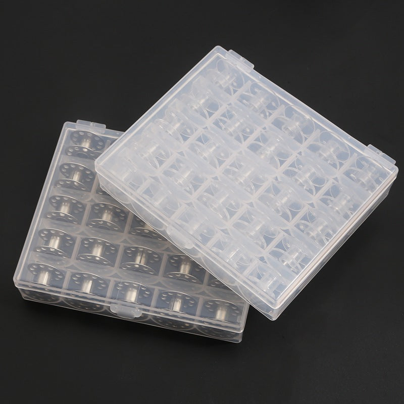 Transparent Sewing Machine Bobbin Storage Box Organizer