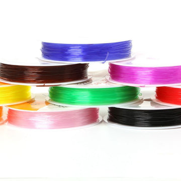 Crystal Line Beads Elastic Line Bracelet Necklace Elastic Rope