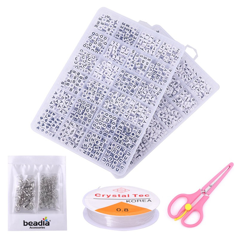 Acrylic Alphabet Beads Set-24 Grids
