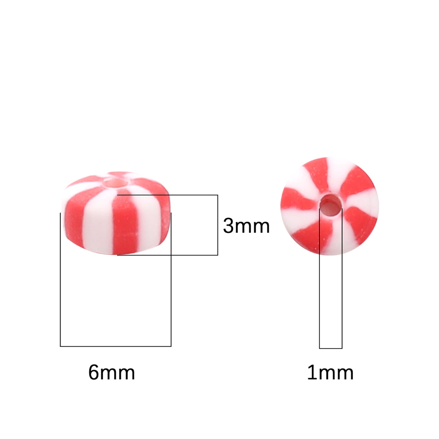 Polymer Clay Flat Rondelle Beads DIY Jewelry Kit