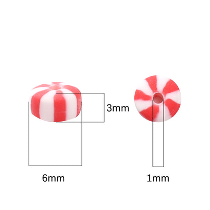 Polymer Clay Flat Rondelle Beads DIY Jewelry Kit