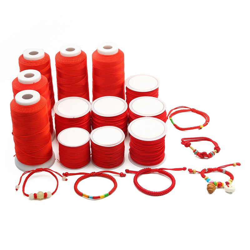 Red Cord Bracelet Weaving Rope Chinese Knot Jewelry Thread