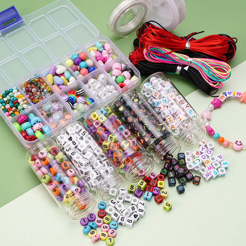 Acrylic Letter & Number Bead Kit – DIY Safety Bracelets for Kids & Pets, Personalized Jewelry Making Set