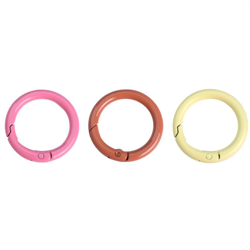 Alloy Spring Ring Clasps Keychain (Painted Finish, 30mm)