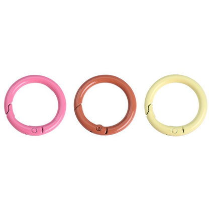 Alloy Spring Ring Clasps Keychain (Painted Finish, 30mm)