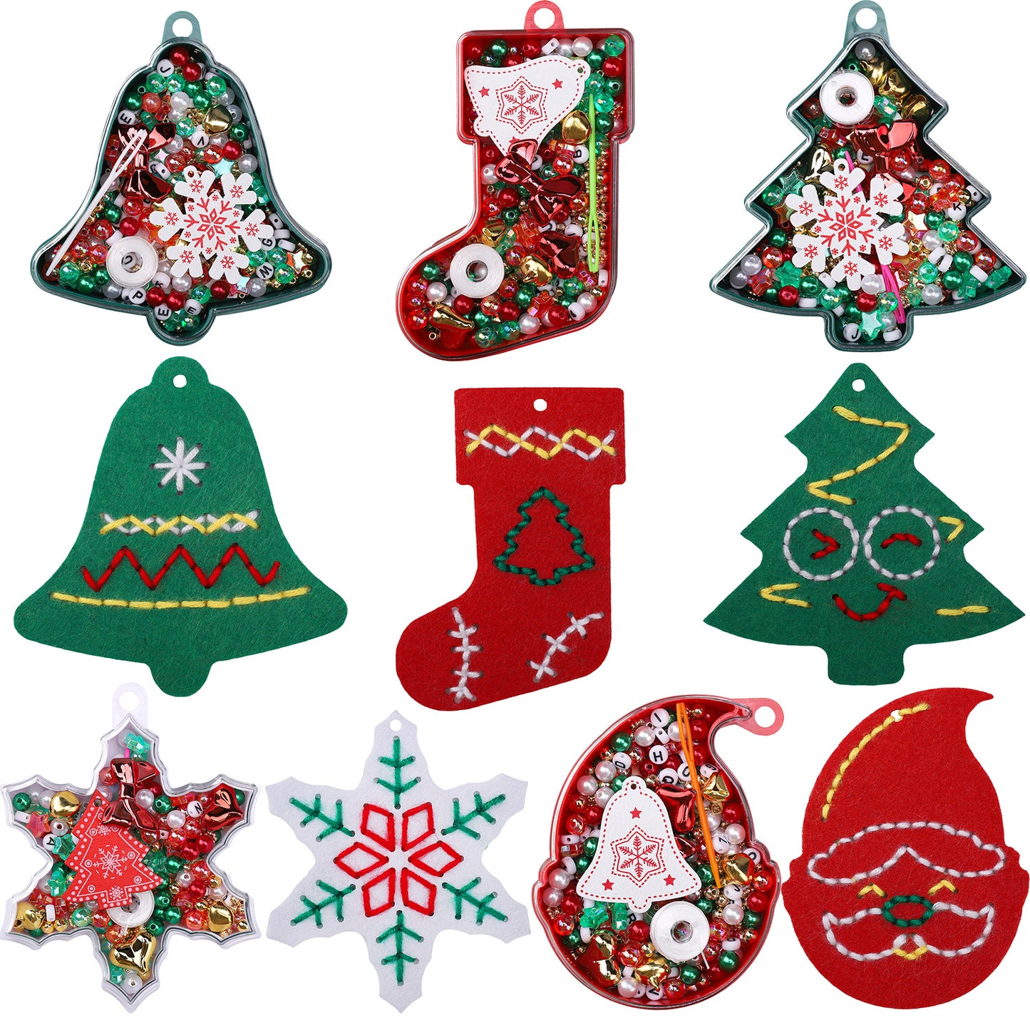 Cartoon Christmas Series Beaded Set DIY Jewelry Accessories