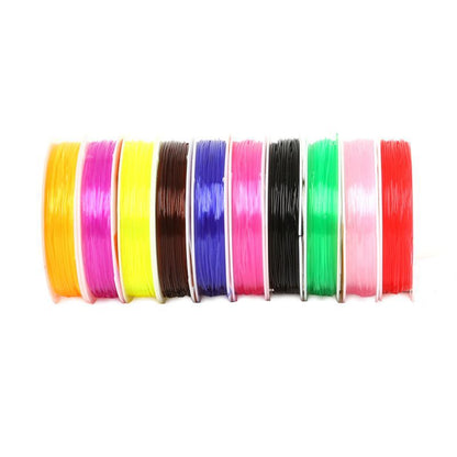 Crystal Line Beads Elastic Line Bracelet Necklace Elastic Rope