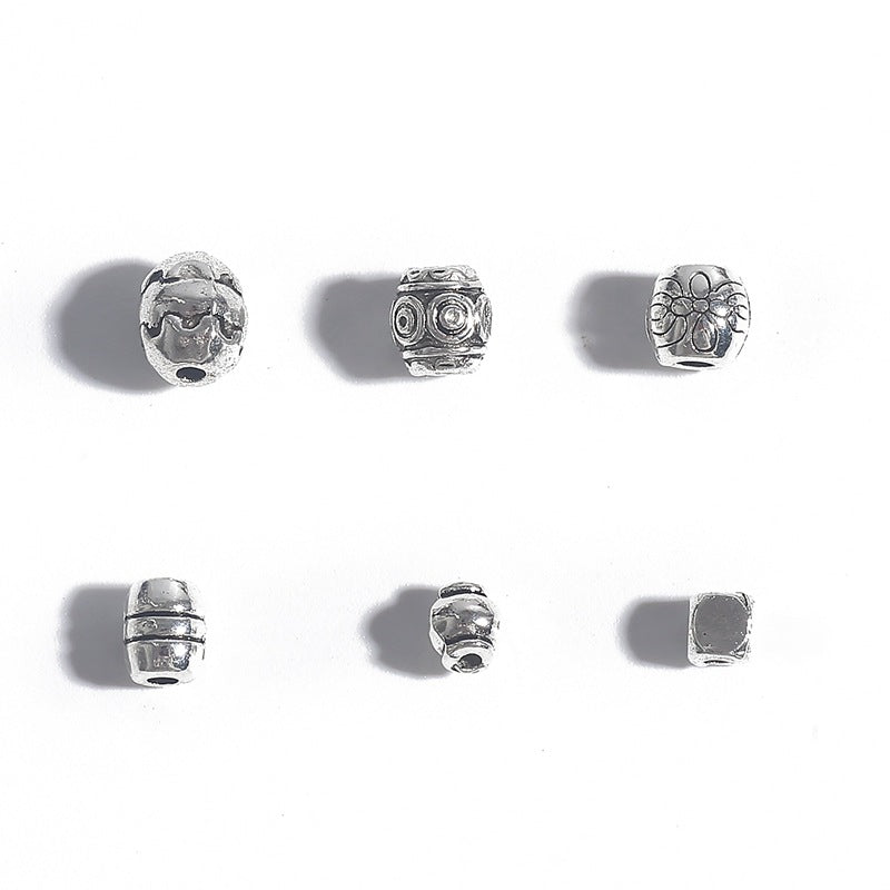 Irregular alloy spacer beads