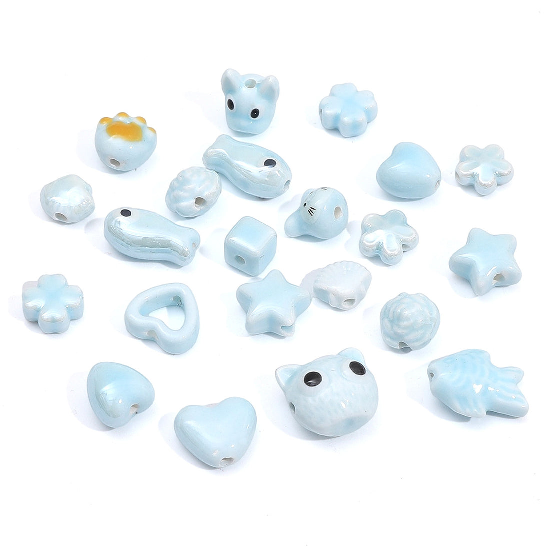Pentagram Blues Beads Jewelry Making Supplies