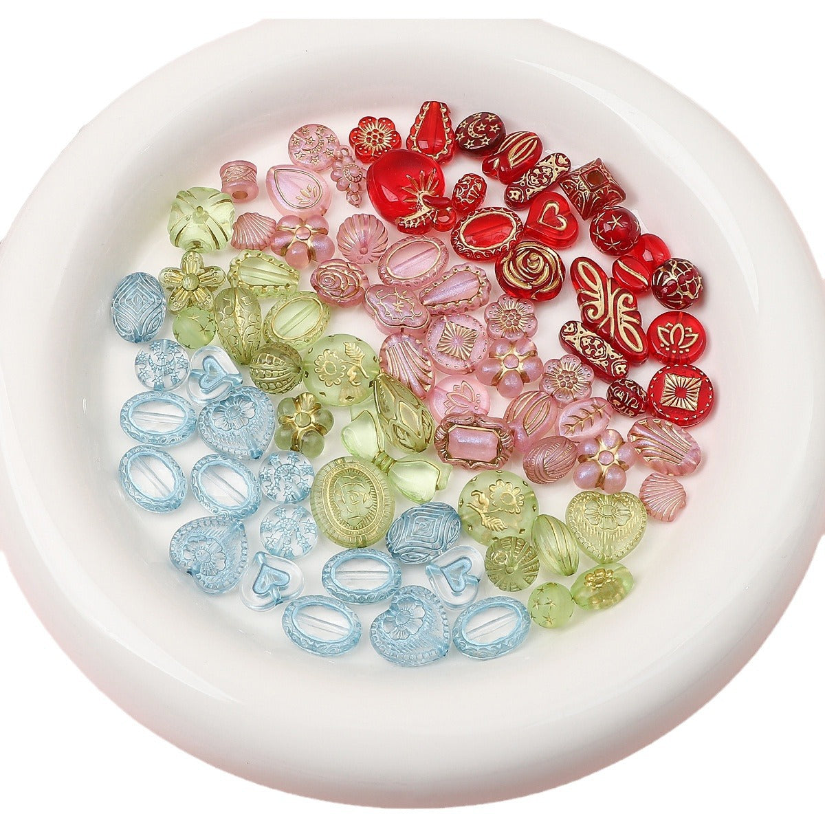 Acrylic Vintage Baroque Mixed Bead Bracelet Making Supplies