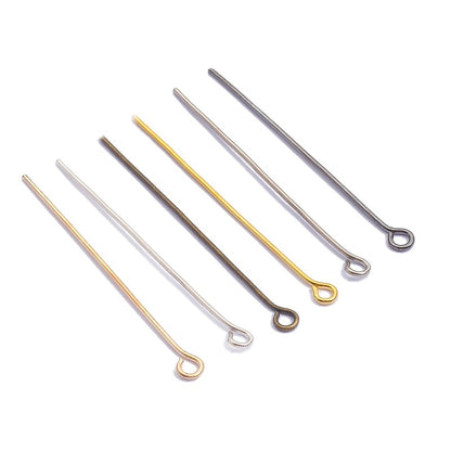 Iron 9-Shaped Pins For Earring Making(Multi-Size & Color Options)