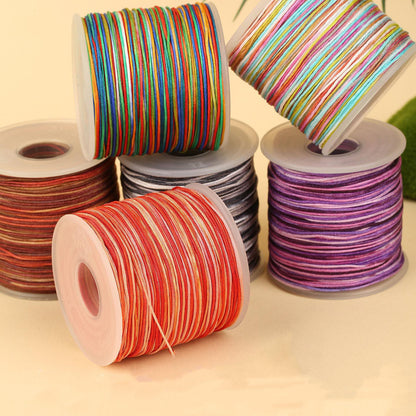 0.7mm Multicolor Nylon Braiding Thread for Jewelry & Handmade Beadwork