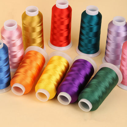 Artificial Silk Rayon Thread 0.2mm, Fine Embroidery String for Tassels, Hand Weaving, Jewelry & DIY Crafts