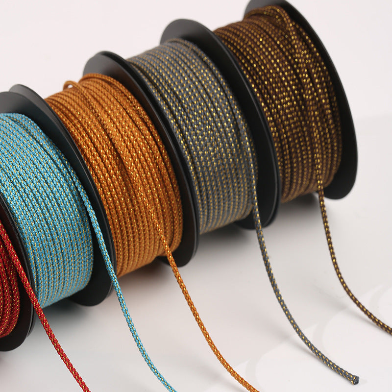 Starry Pattern 1.5mm Decorative Craft Cord, Mambo Style Jewelry String for Bracelet Weaving, Pendant Design & Handmade Projects