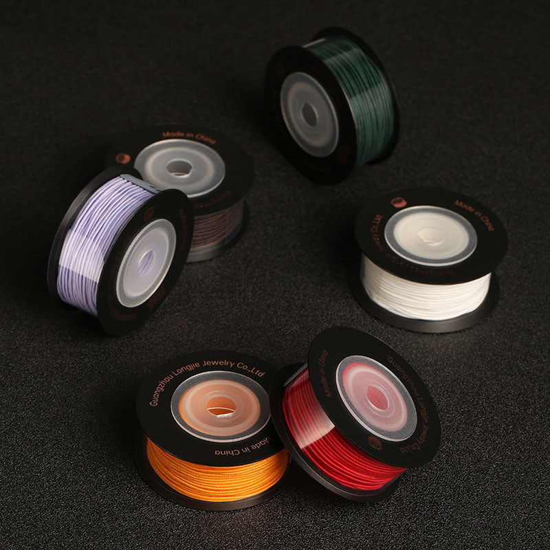 1mm Premium Core-Spun Elastic Cord for DIY Jewelry, Handcrafted Beading String, Stretchable Bracelet & Prayer Bead Cord, Wholesale