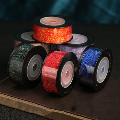0.7mm Iridescent 18-Strand Braided Cord for Jewelry Making, Gradient Weaving Thread, DIY Bracelet & Decorative Craft Rope