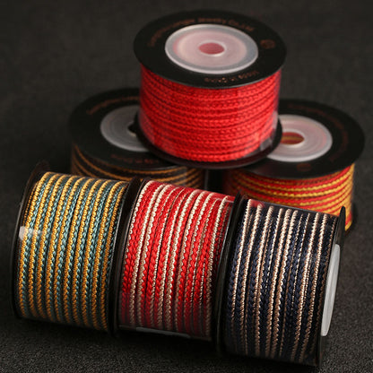 Dragon Boat Style 3.5mm Handwoven Cord, 8-Strand Craft Rope for Bracelet Making, Decorative Knotting & DIY Projects