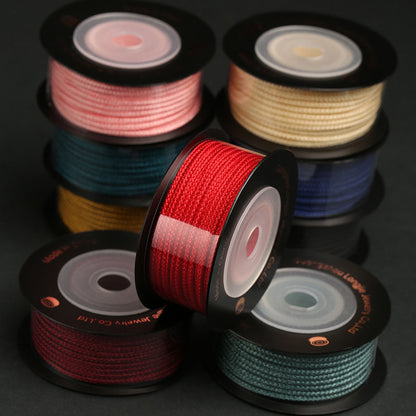 Red Style 2mm 8-Strand Nylon Craft Rope for Bracelet Weaving, Jewelry Making & DIY Decorative Projects
