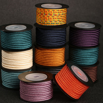 3mm Ethnic Pattern Craft String, Braided Decorative Cord for Handmade Bracelets, Charms & Accessories