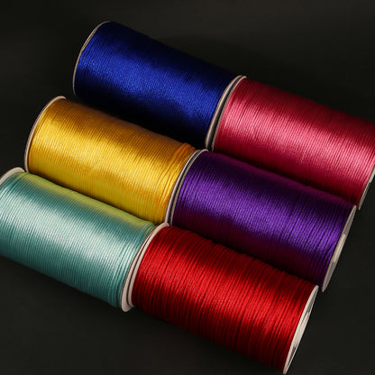 2.5mm Chinese Knot Nylon Cord Craft Rope – Braided Jewelry String for DIY Bracelet Making, Necklace Design, Beading & Handmade Art Projects
