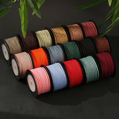 3.0mm Durable Woven Cord for Jewelry Making & Handmade Decoration, Nylon Braided Rope for Wristbands, Pendants & DIY Craft Use