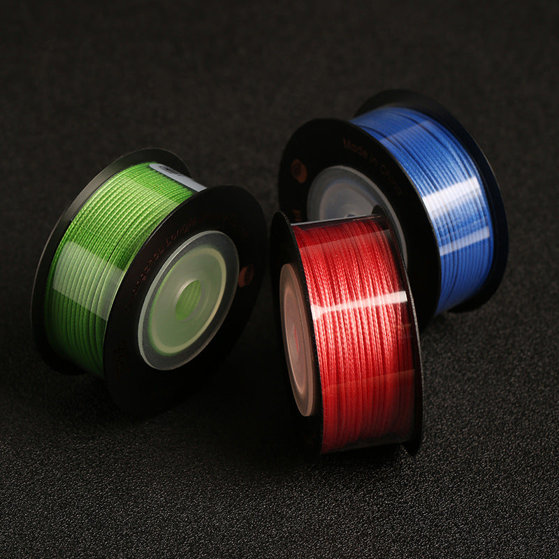 1mm Korean Wax Cord for DIY Jewelry Making, Nylon Braided String for Chinese Knot Crafts, Trendy Accessories Weaving Material, Wholesale Supply