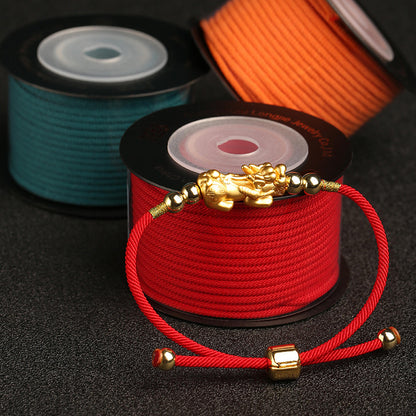 Fade-Resistant 2.0mm Milan Cord for Jewelry Crafting, Handwoven Bracelet & Necklace String, Chinese Knot DIY Weaving Material