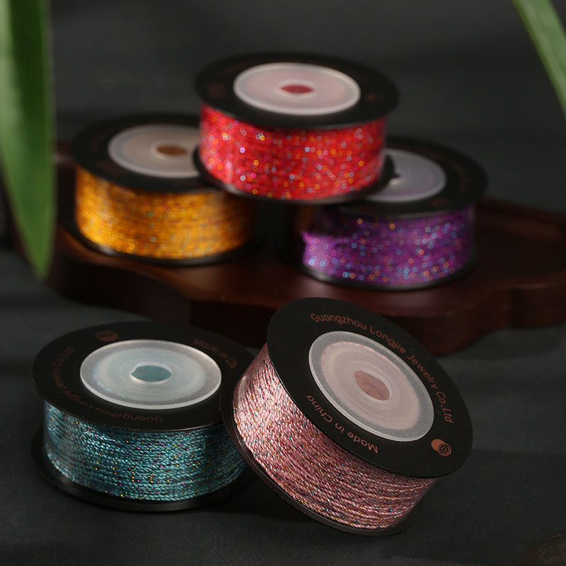 0.7mm Starry Sky Nylon Thread for Beading, Friendship Bracelets and Handmade Crafts