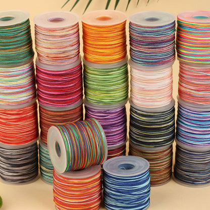 0.7mm Multicolor Nylon Braiding Thread for Jewelry & Handmade Beadwork